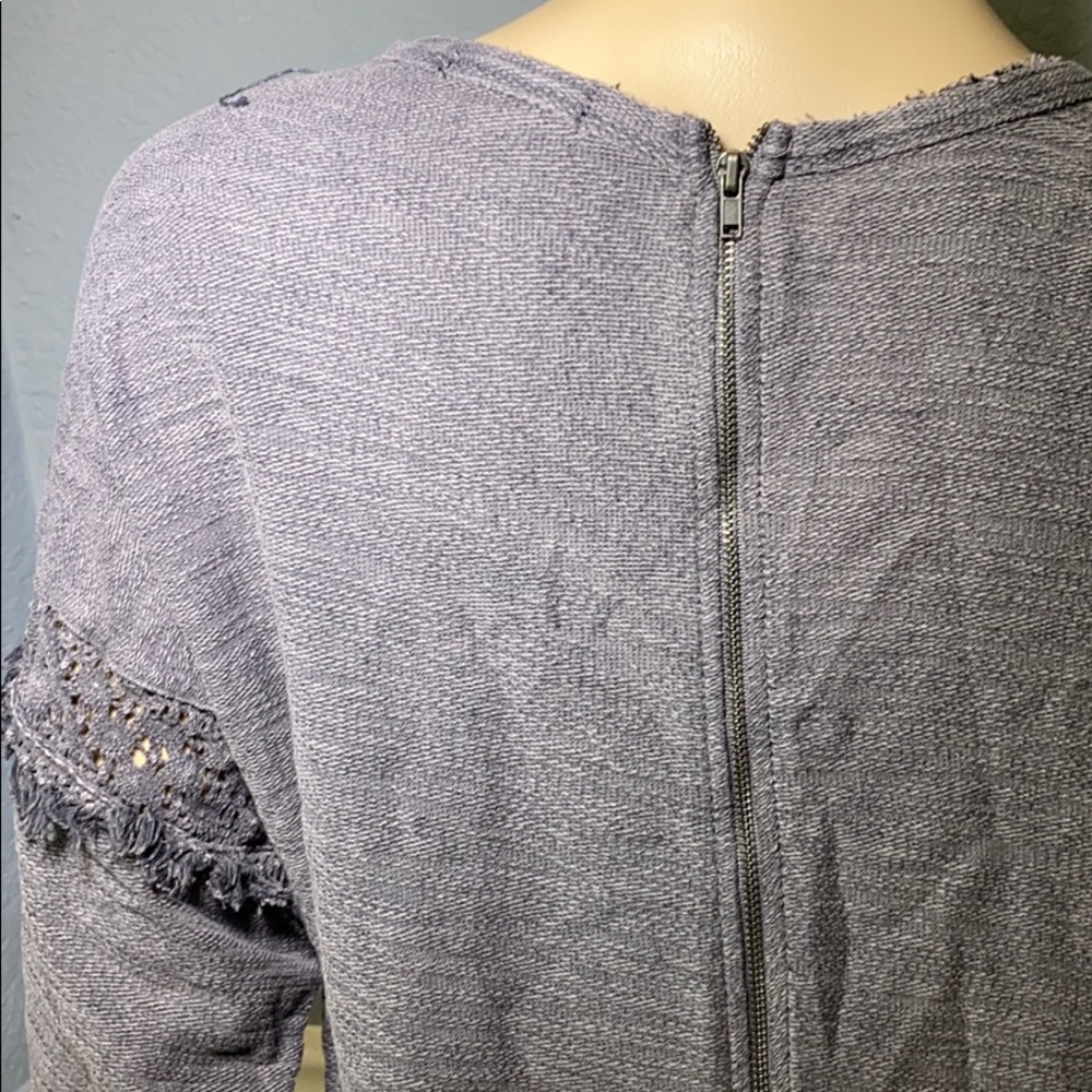 H&M Grey Long Oversized Blouse M - Picture 7 of 11